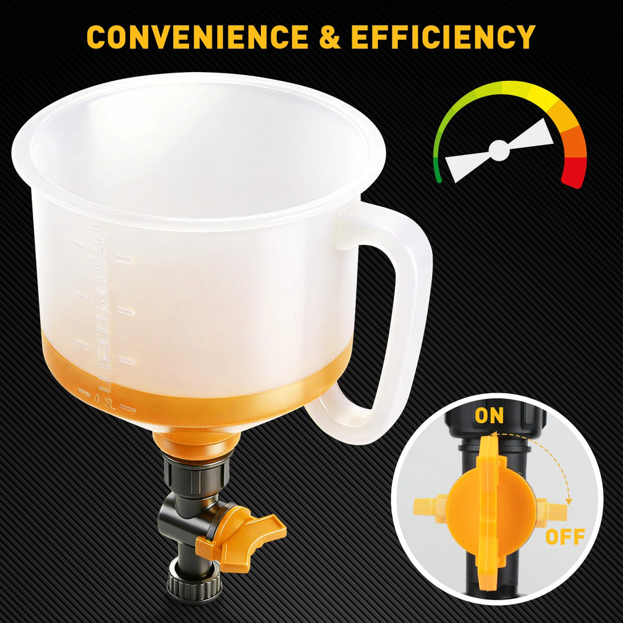 20-Piece Spill-Free Radiator Coolant Funnel Kit