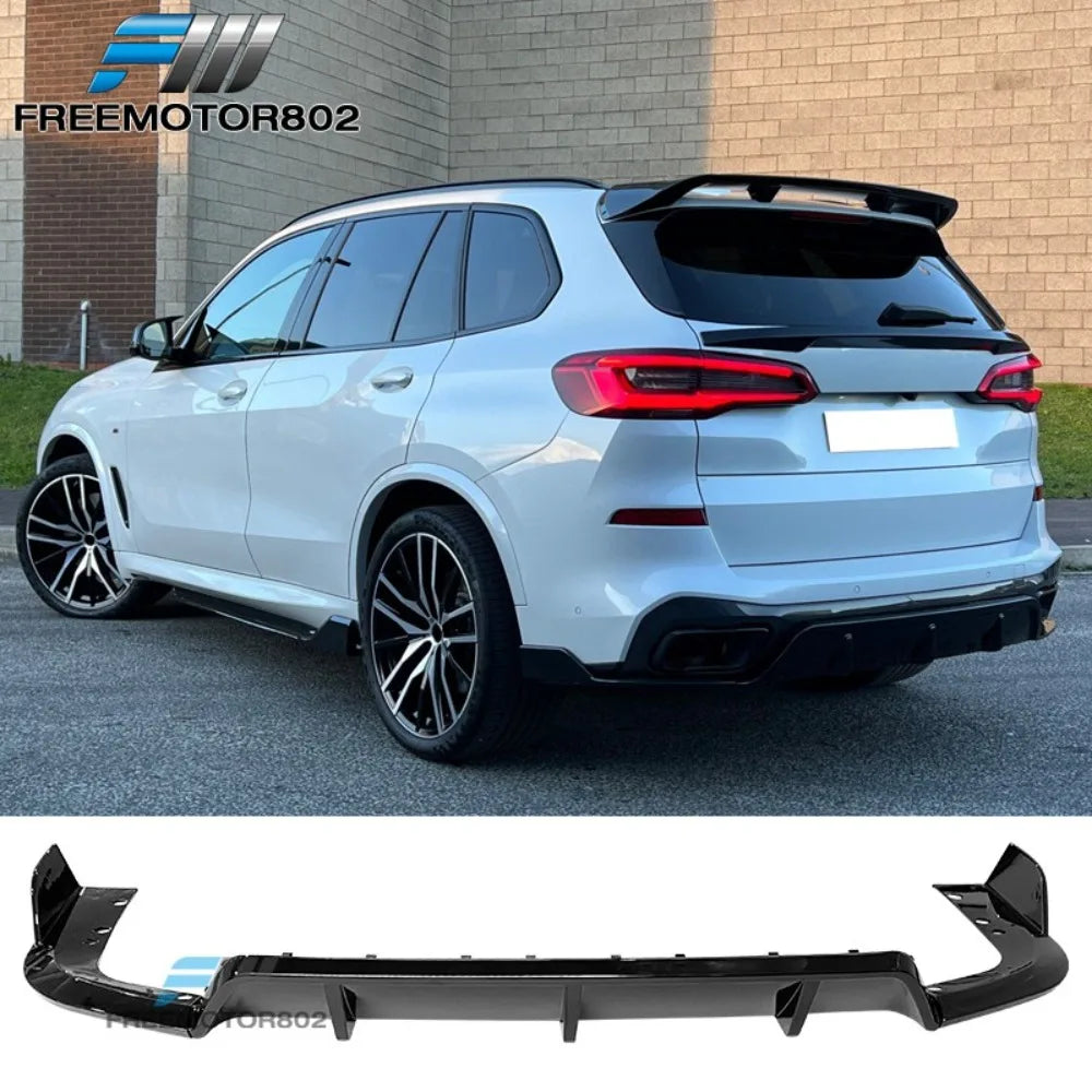 Gloss Black Rear Bumper Diffuser for 2019–2025 BMW X5