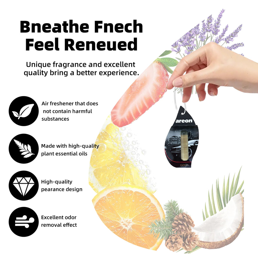 Areon Gold Scent Hanging Car Air Freshener