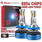 2-Piece H1/H3/H4/H7/H11/9005 LED Headlight Bulb – 6000K, CANBUS