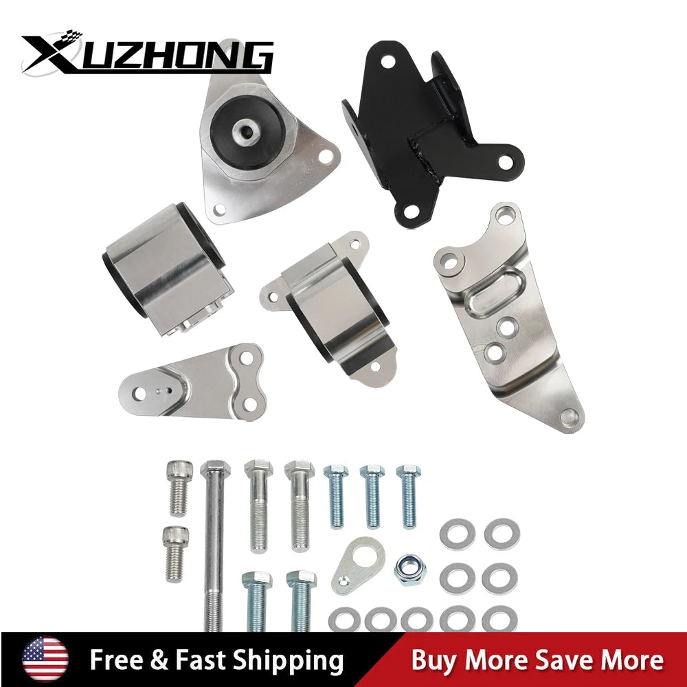 Engine Swap Mount Kit Fit for Honda Civic Si 02-06 Acura RSX Motor Engine Mounts K20 DC5 EP3 EM-1005-S