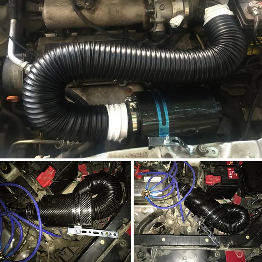 Universal 3-Inch Carbon-Fiber Cold Air Intake Kit