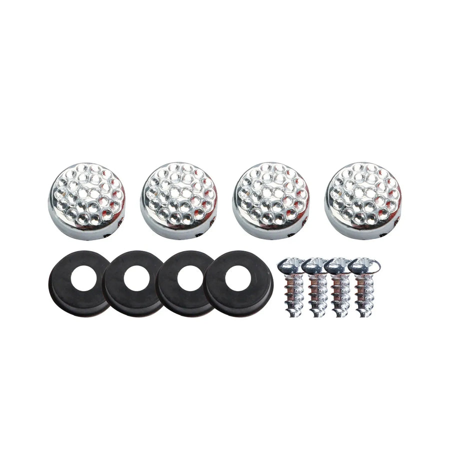2-Piece Crystal Stainless Steel License Plate Frame Set