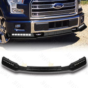 Black Front Bumper Lip & Splitter for 2015–2017 Ford F-150