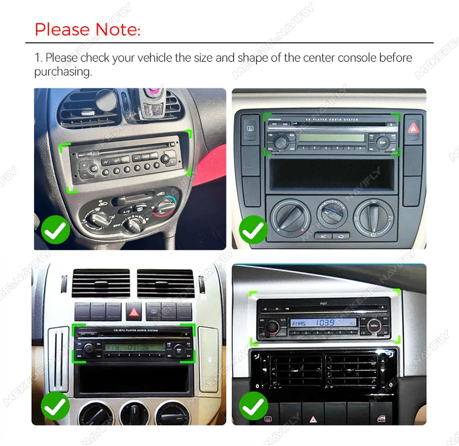 6.86-Inch 1-DIN Wireless CarPlay and Android Auto Car Stereo