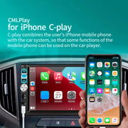 7-Inch Single-DIN Android Touchscreen Receiver with CarPlay & GPS