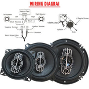 4-, 5- or 6-Inch 4-Way Coaxial Car Speakers