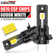 2-Piece H7 LED Headlight Bulb – 6000K, CANBUS