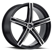 17×8 Black Machined Wheel – 5×114.3, +38 mm Offset
