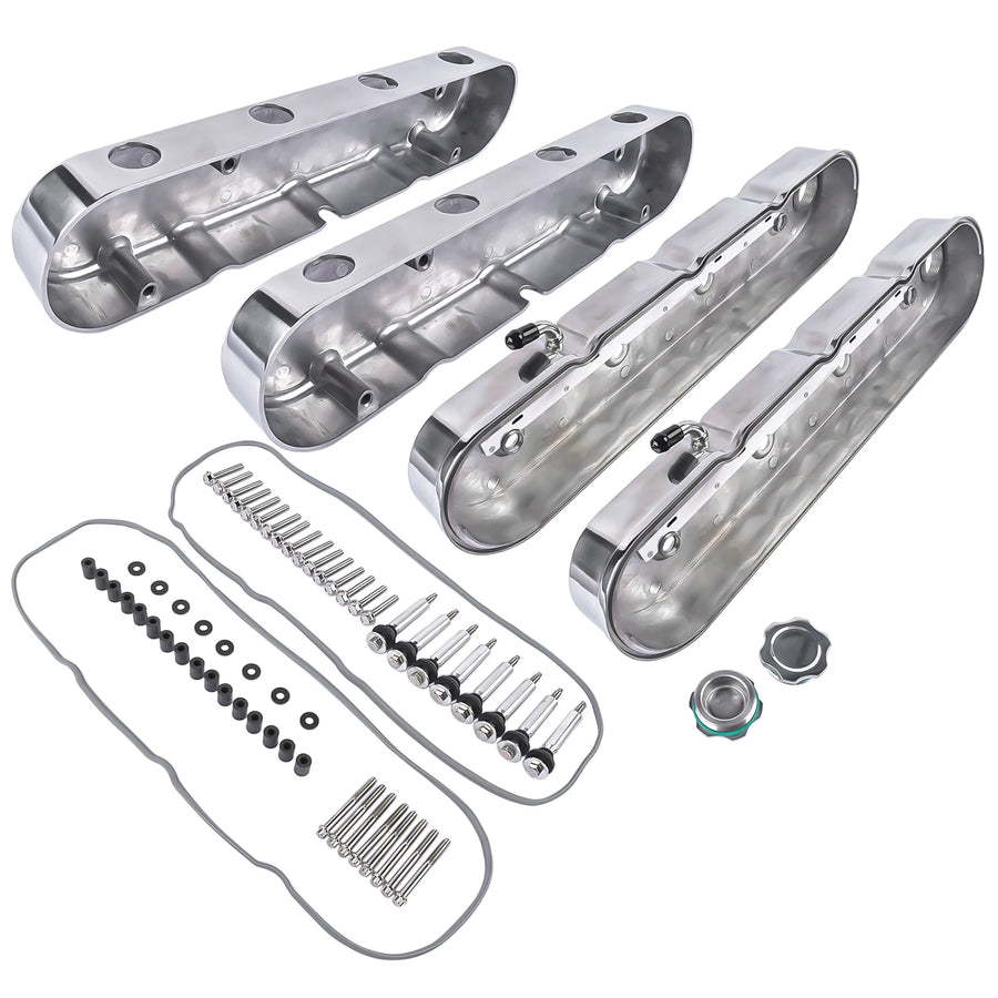 Polished Engine Valve Cover Pair for Chevrolet GM LS Engines