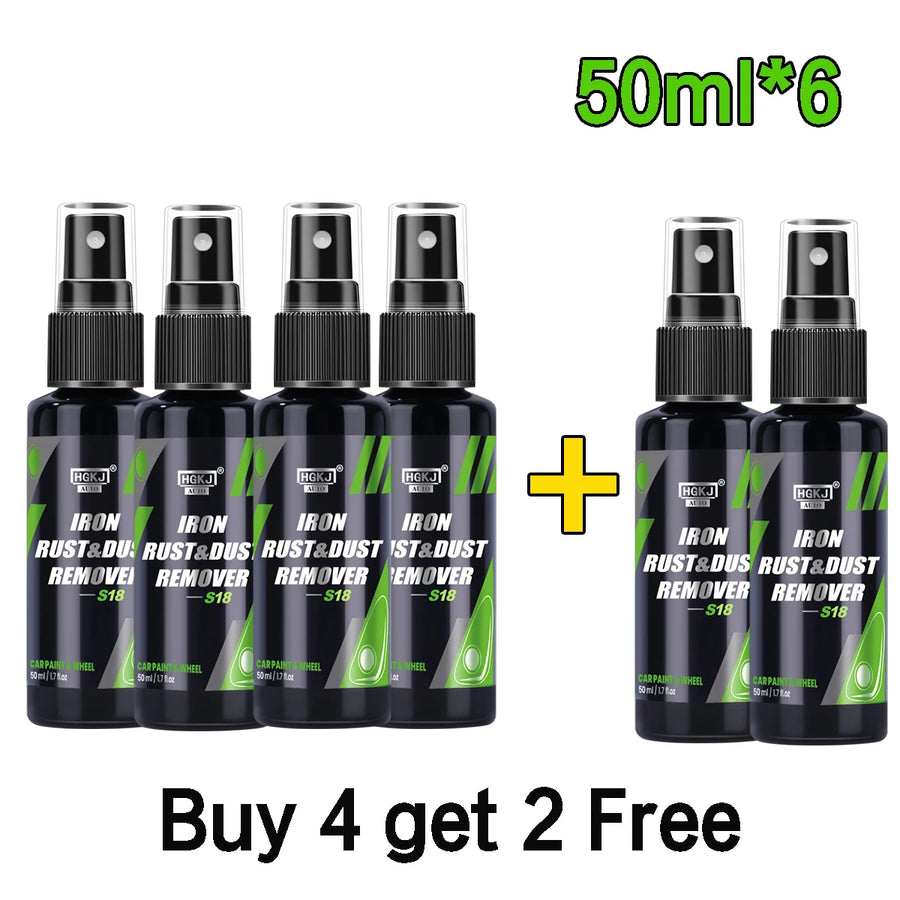 Car Paint & Wheel Iron Particles Powder Cleaning Super Rust Dust Remover Spray Metal Surface Defender Auto Rim Cleaner