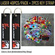 Yamaha JDM Motorcycle Vinyl Sticker Pack – Regular & Holographic Sets