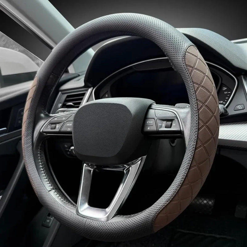 14.5–15-Inch Nappa-Style Steering Wheel Cover
