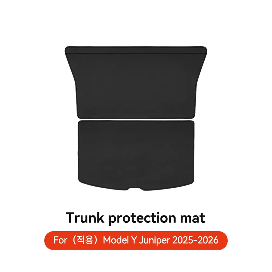 Leather-Look Cargo Liner and Seat-Back Protector for Tesla Model Y Juniper 2025