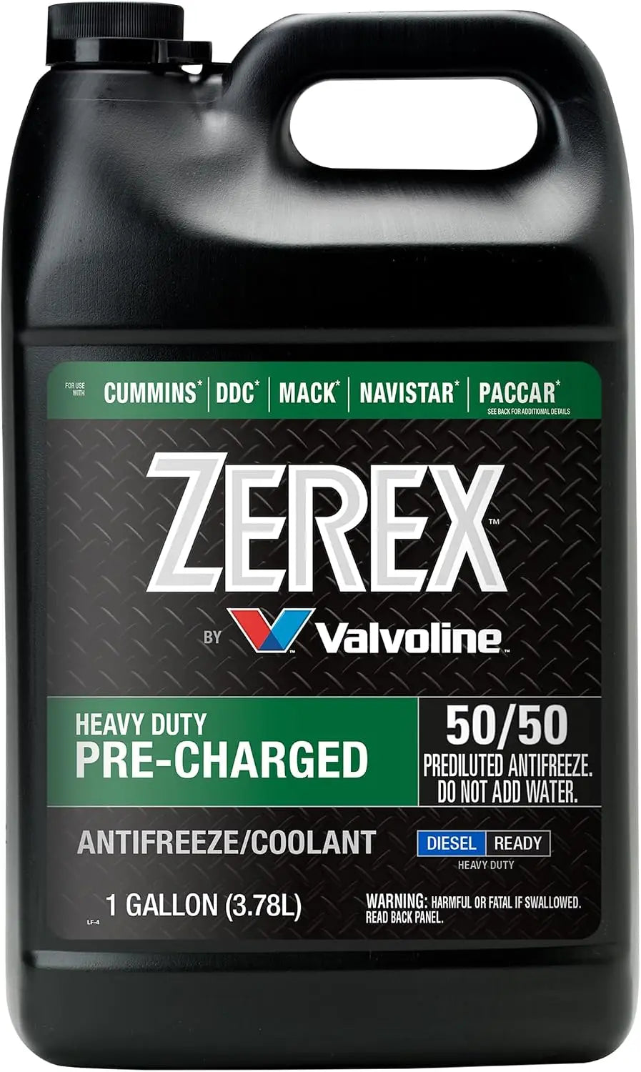 Valvoline Zerex 50/50 Prediluted Heavy-Duty Diesel Antifreeze Coolant – 1 Gallon