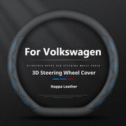 Microfiber 38CM Steering Wheel Cover for Volkswagen Golf Passat Tiguan Touareg Arteon ID.3 ID.4