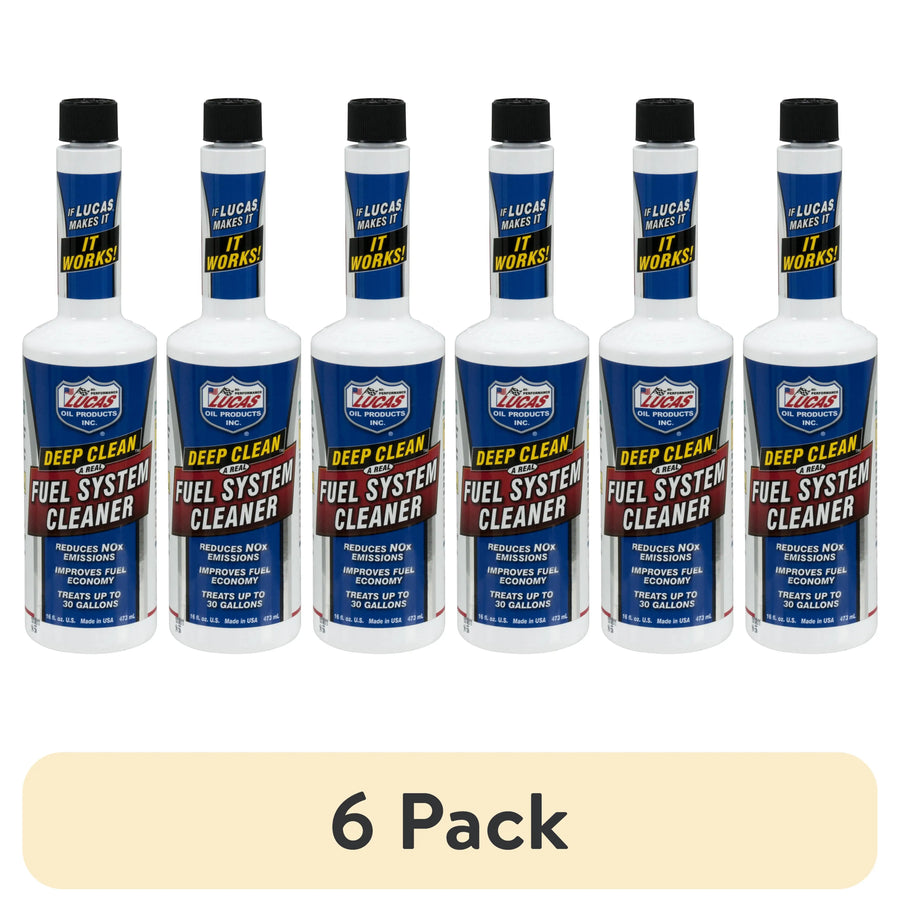 Lucas Oil 10512 Deep Clean Fuel System Cleaner, 16 oz – Pack Options