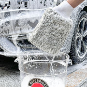 Dual-Sided Microfiber Car Wash Mitt, 28 x 17.5 cm
