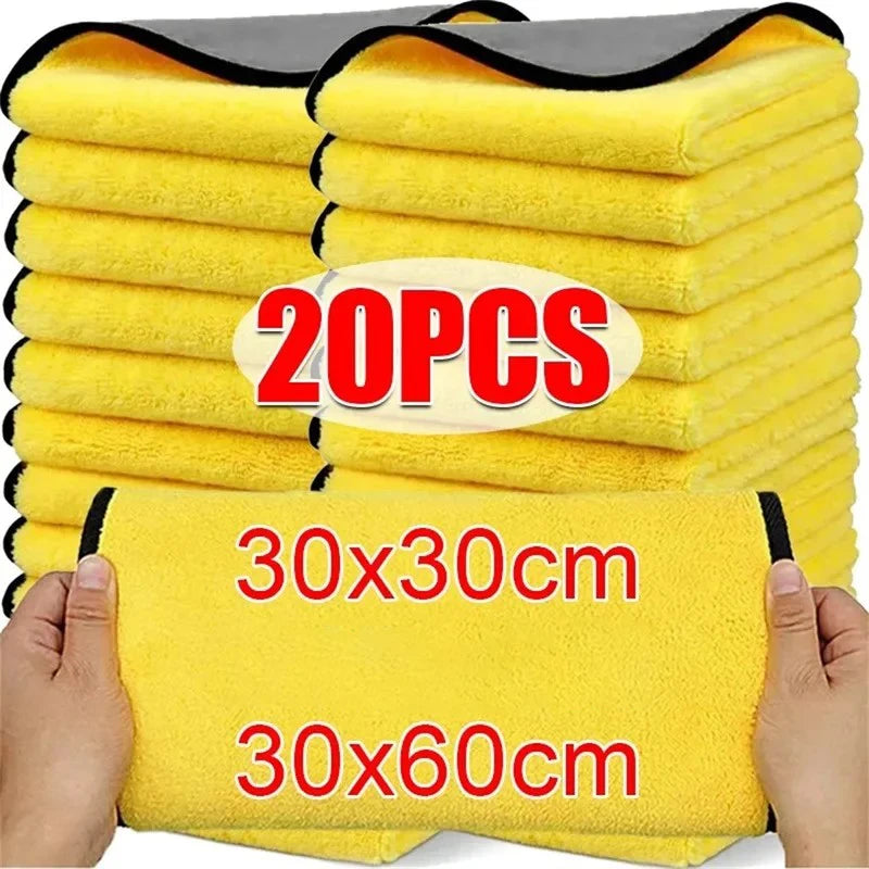 Double-Sided Microfiber Automotive Detailing Towels