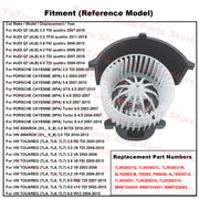 HVAC Blower Motor for Volkswagen Touareg, Amarok, Porsche Cayenne & Audi Q7 2006-2010