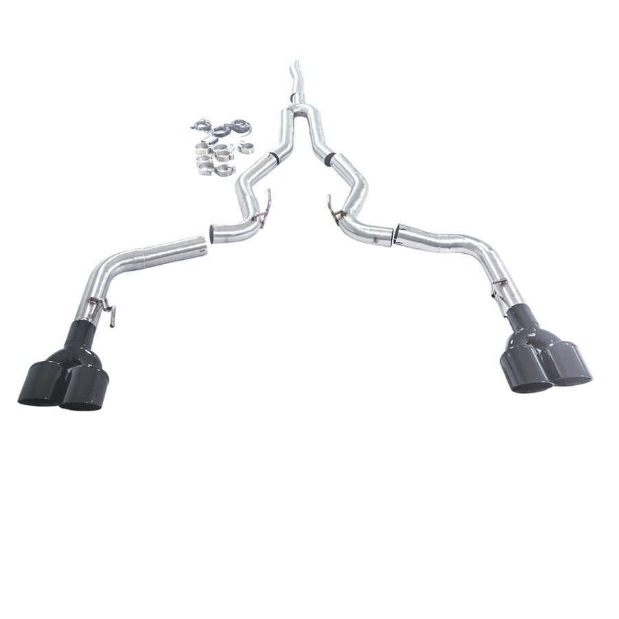 304 Stainless Steel Catback Valvetronic Exhaust System for Ford Mustang 2.3T 2015-2023 76MM