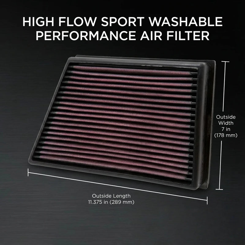High-Flow Engine Air Filter for Land Rover Discovery Sport/Evoque/LR2