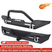 Steel Front & Rear Bumper Set – 1987–2006 Jeep Wrangler YJ/TJ
