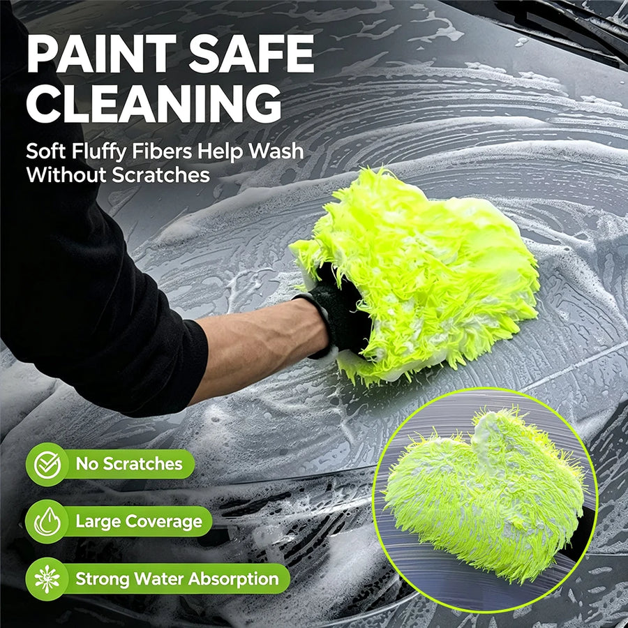Microfiber Car Wash Glove & Detailing Mitt Options