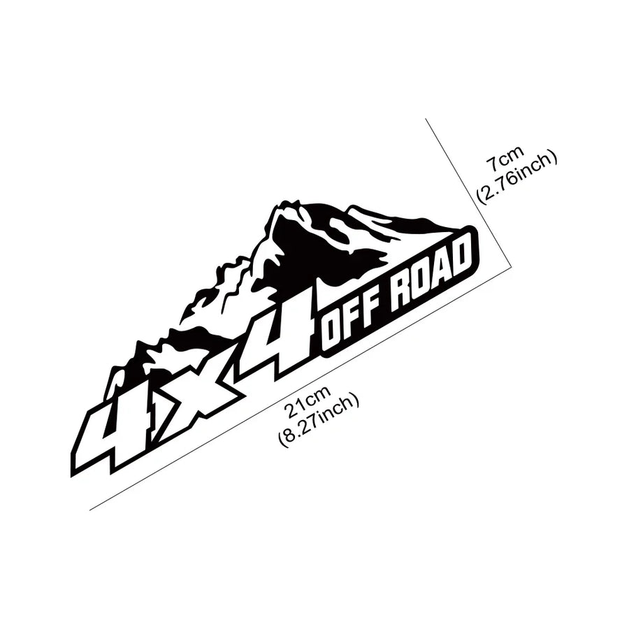 4×4 Off-Road Mountain – 21 × 7 cm