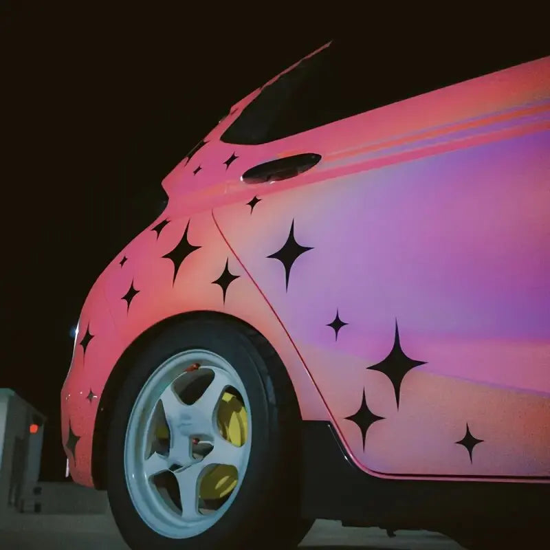 60-Piece Star Vinyl Decal Set