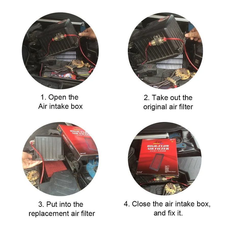 High-Flow Washable Engine Air Filter for BMW 1/2/3/4 Series