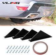 Universal Black Rear Bumper Diffuser
