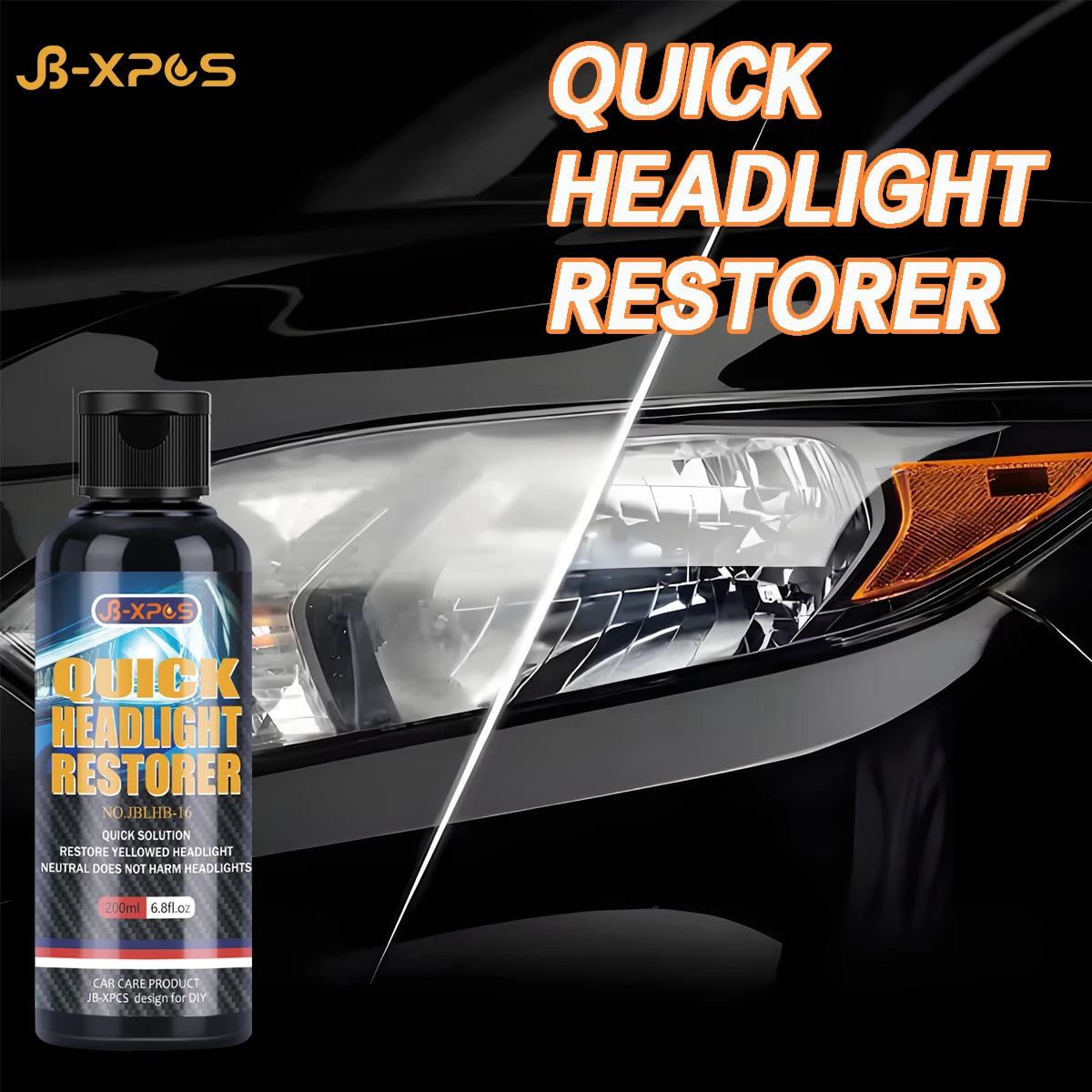Headlight Lens Restoration Kit – 100 ml