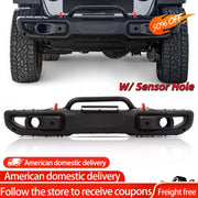 10th-Style Steel Front Bumper Kit for 2018–2024 Jeep Wrangler JL/Gladiator JT