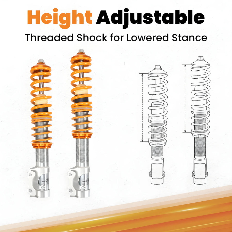 Coilovers Suspension for VW Golf MK 2 VW Corrado Jetta Golf Mk3 Coilover for VW Golf Mk2 Mk3 Volkswagen Corrado 1989-1995