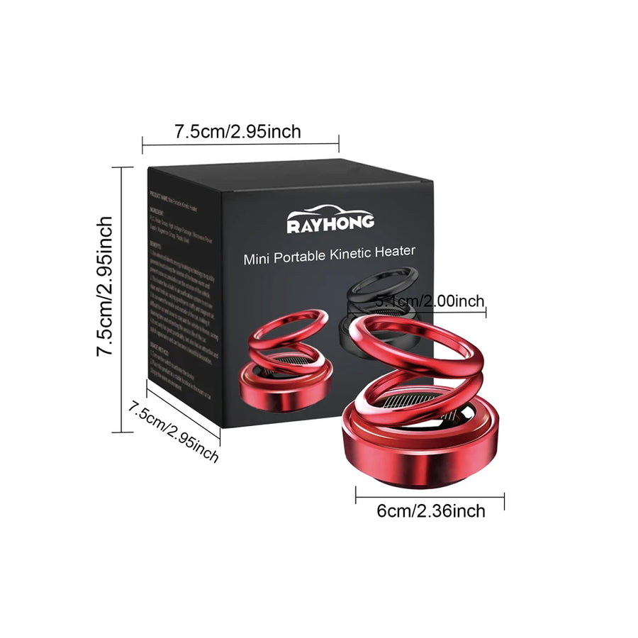 Solar-Powered Rotating Car Aroma Diffuser