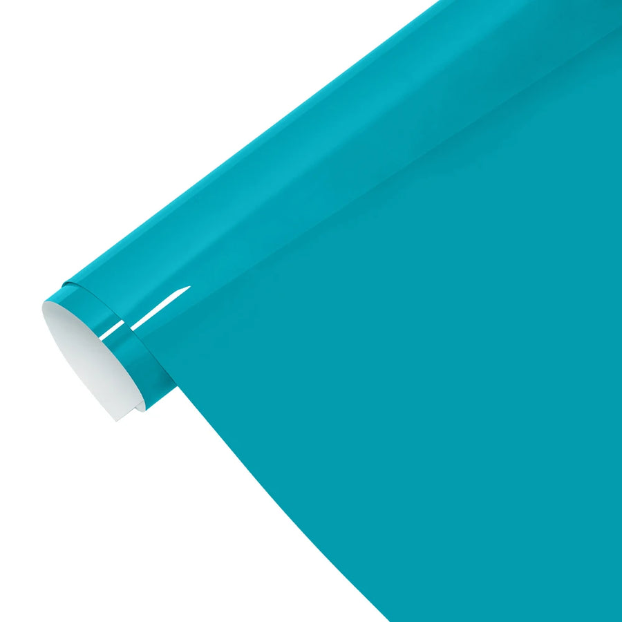 Miami Blue Ultra-Gloss Vehicle Wrap Film – Multiple Roll Sizes