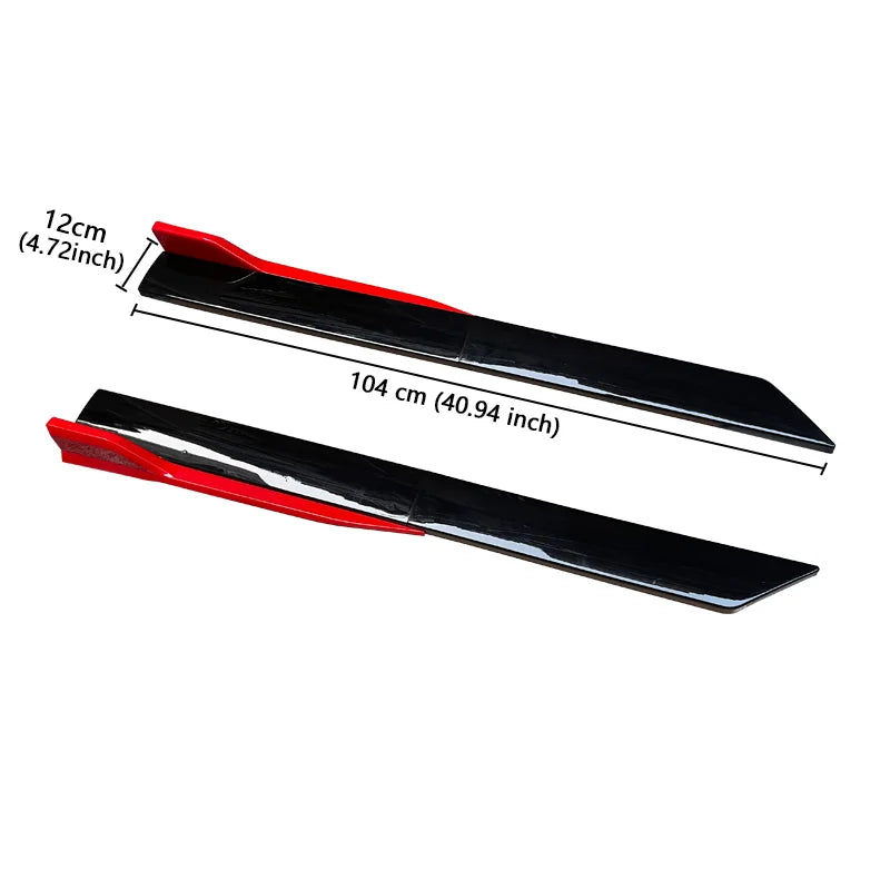 Black Side Skirt Extension Set for Audi A3/A4/A5