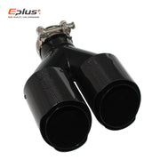 Universal Y-Shaped Dual-Outlet Carbon-Fiber & Stainless Steel Exhaust Tip