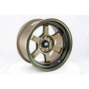 Time Attack 15x8.0 4x100 4x114.3 0 ET 73.1 CB Matte Bronze Single Wheel Rim for Performance Vehicles