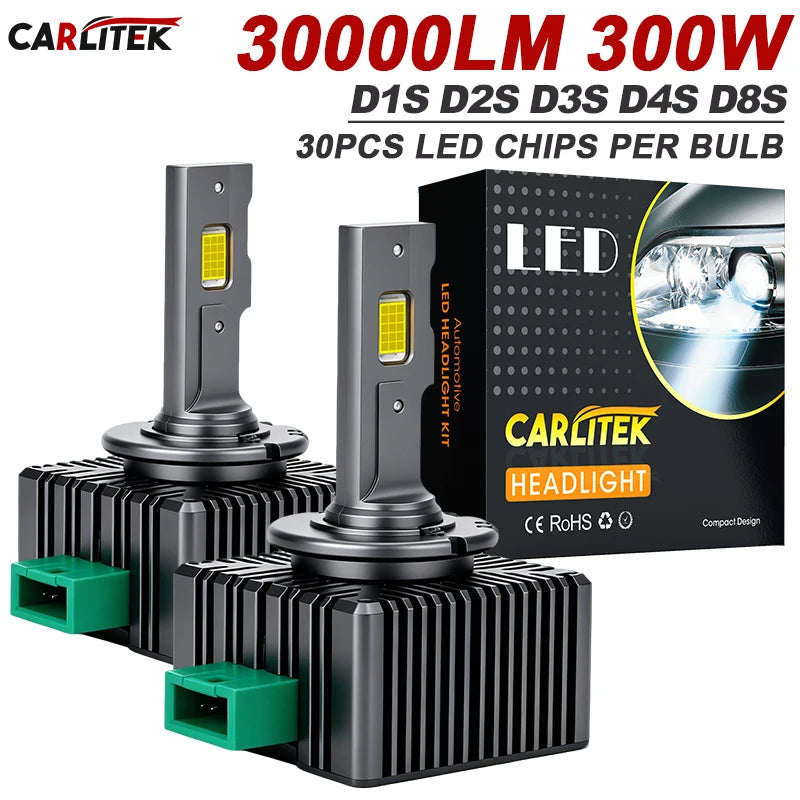 D1S/D2S/D3S/D4S/D8S LED Headlight Conversion Bulb – 6000K, CANBUS