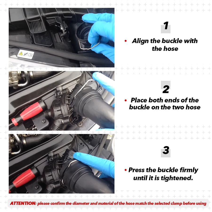 Radiator Hose Retaining Clip Set for BMW Models