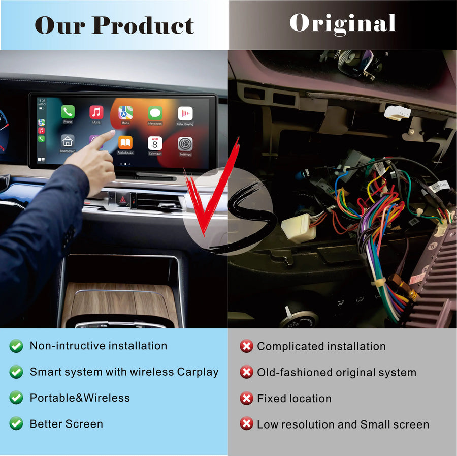 10.26-Inch CarPlay and Android Auto Touchscreen Car Stereo