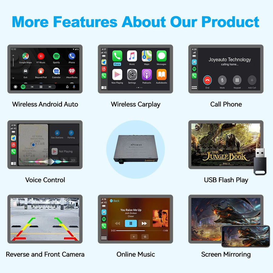 Wireless CarPlay and Android Auto Interface for Infiniti Q50/Q60 2013-2015