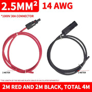 12AWG Solar Extension Cable Pair with Waterproof Connectors