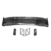 Universal Carbon-Fiber Double-Layer Rear Wing Spoiler
