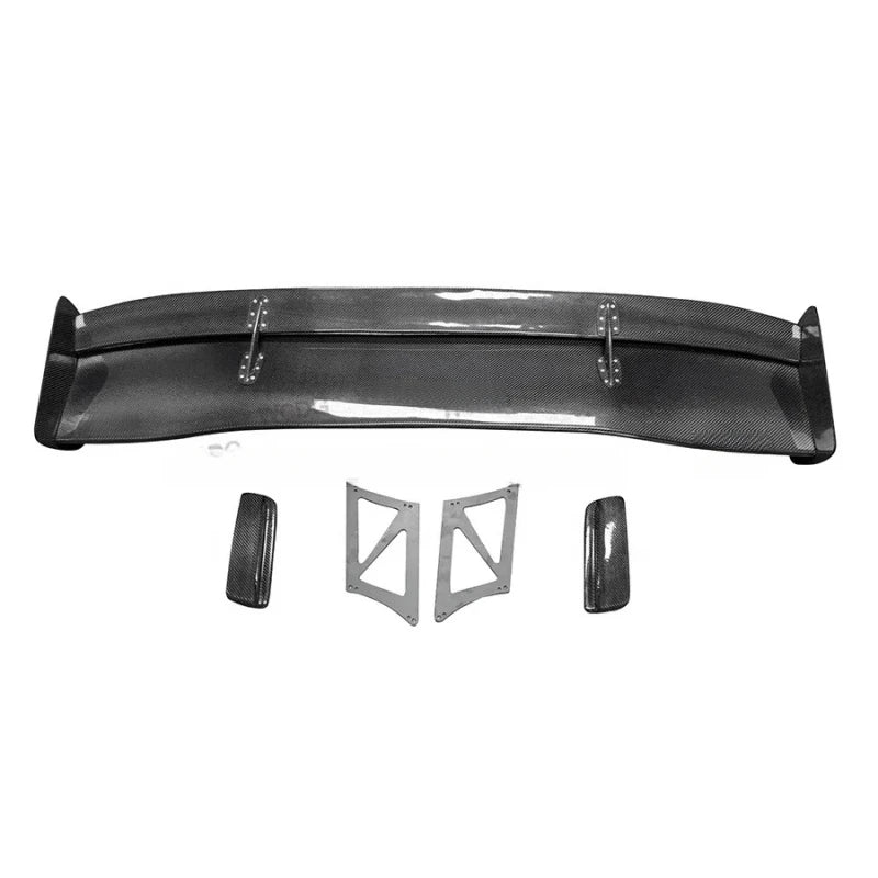 Universal Carbon-Fiber Double-Layer Rear Wing Spoiler