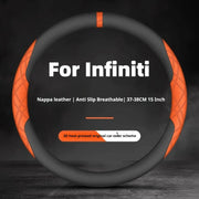 Perforated Steering Wheel Cover for Infiniti QX50 QX60 QX80 QX55 Q50 Q60 FX35 M37 Car