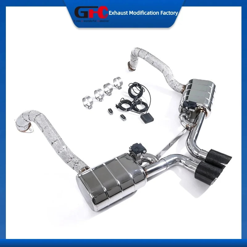 304 Stainless Steel Catback Valvetronic Exhaust System for Porsche 981 Boxster Cayman 2.7L 3.4L 3.8L 2012-2016 Valve