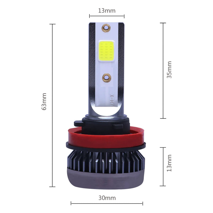 2-Piece 12V LED Headlight Bulb Conversion Kit – Multiple Bulb Sizes